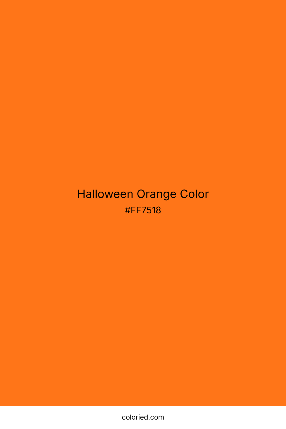 Halloween Orange Color