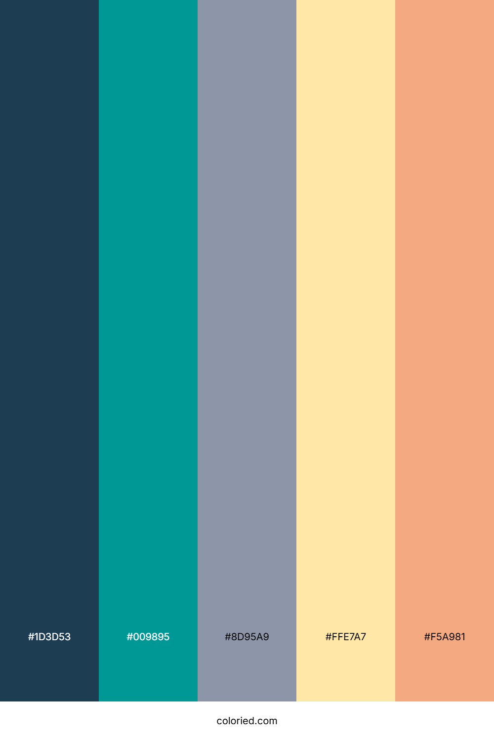 Harbor Teal Sunrise Color Palette