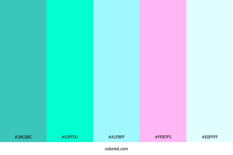 Hatsune Miku Color Palette