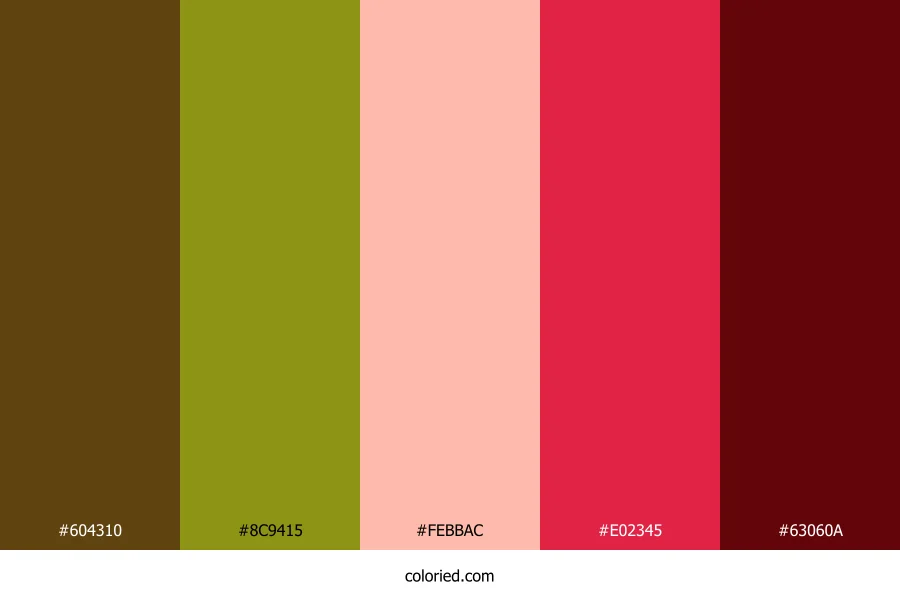 Hazel Lime Blush Color Palette