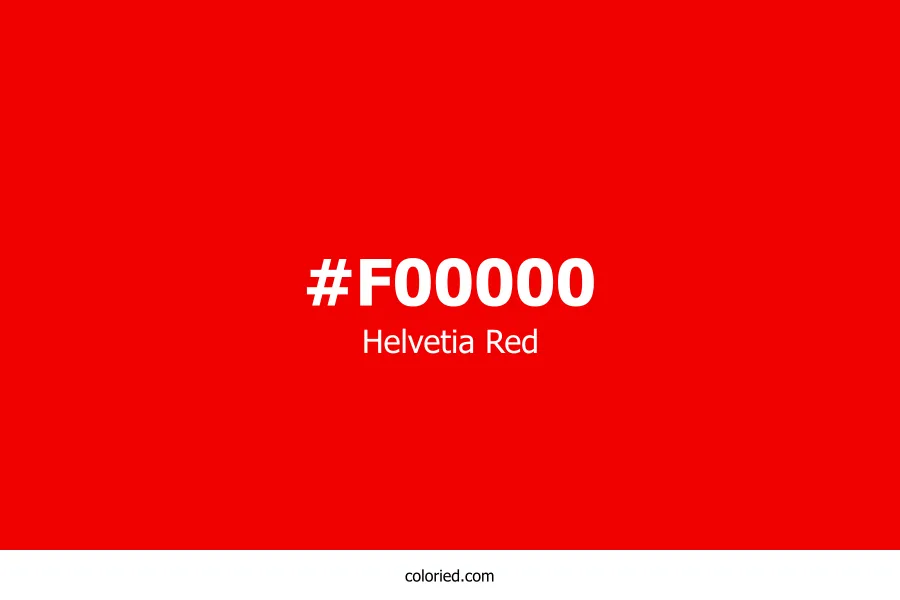 Helvetia Red Color