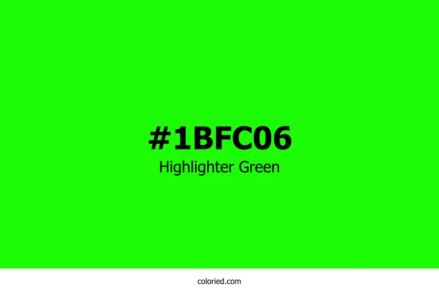 Highlighter Green Color