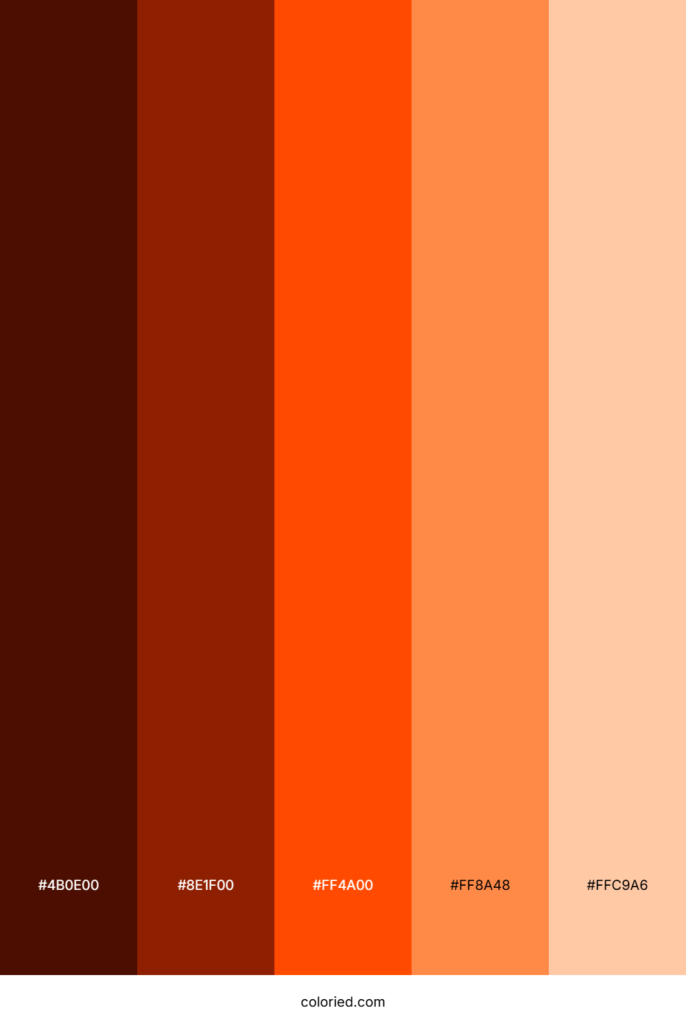 Hot Orange Color Palette