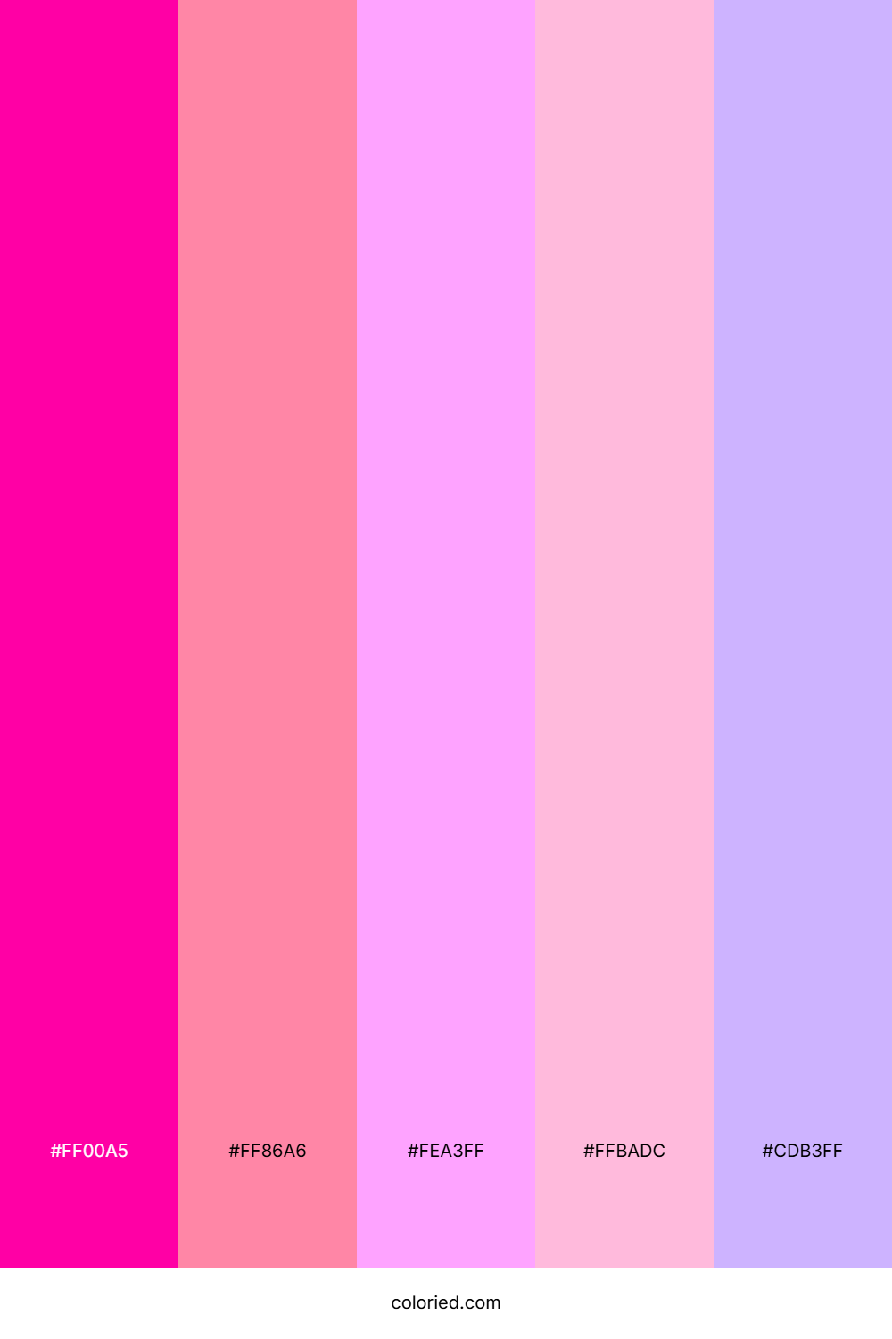 Hot Pink and Lavender Color Palette