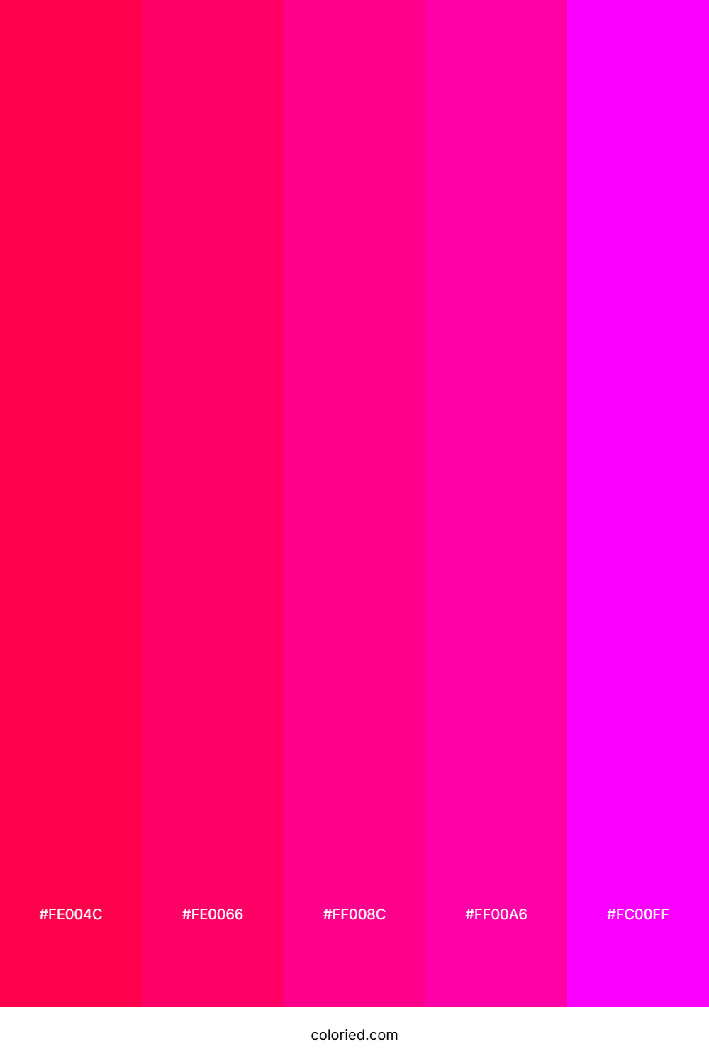 Hot Pink and Magenta Color Palette