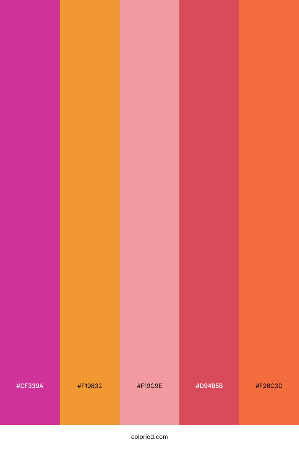 Hot Pink and Orange Color Palette