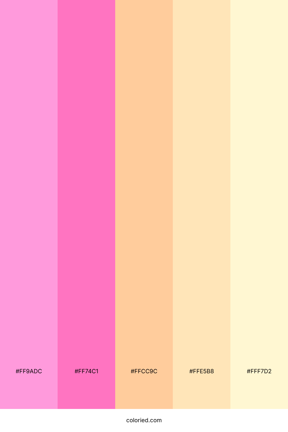 Hot Pink and Peach Color Palette