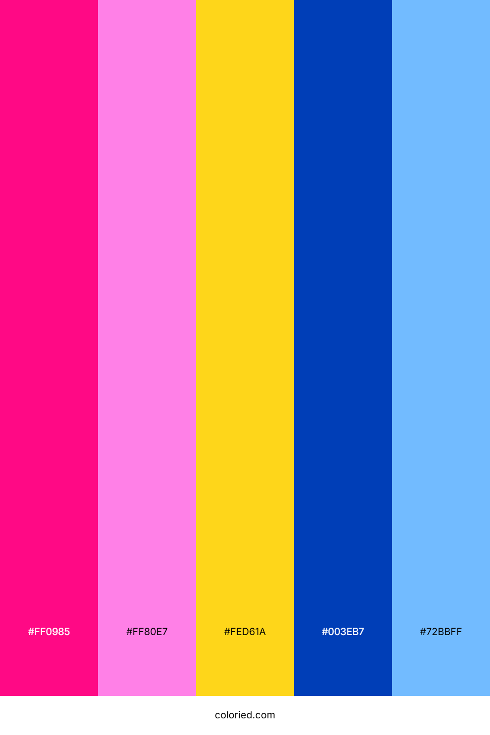Hot Pink and Royal Blue Color Palette