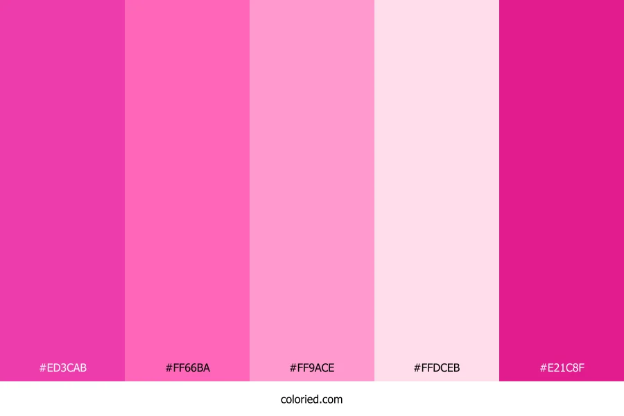 Hot Pink and Soft Magenta Color Palette