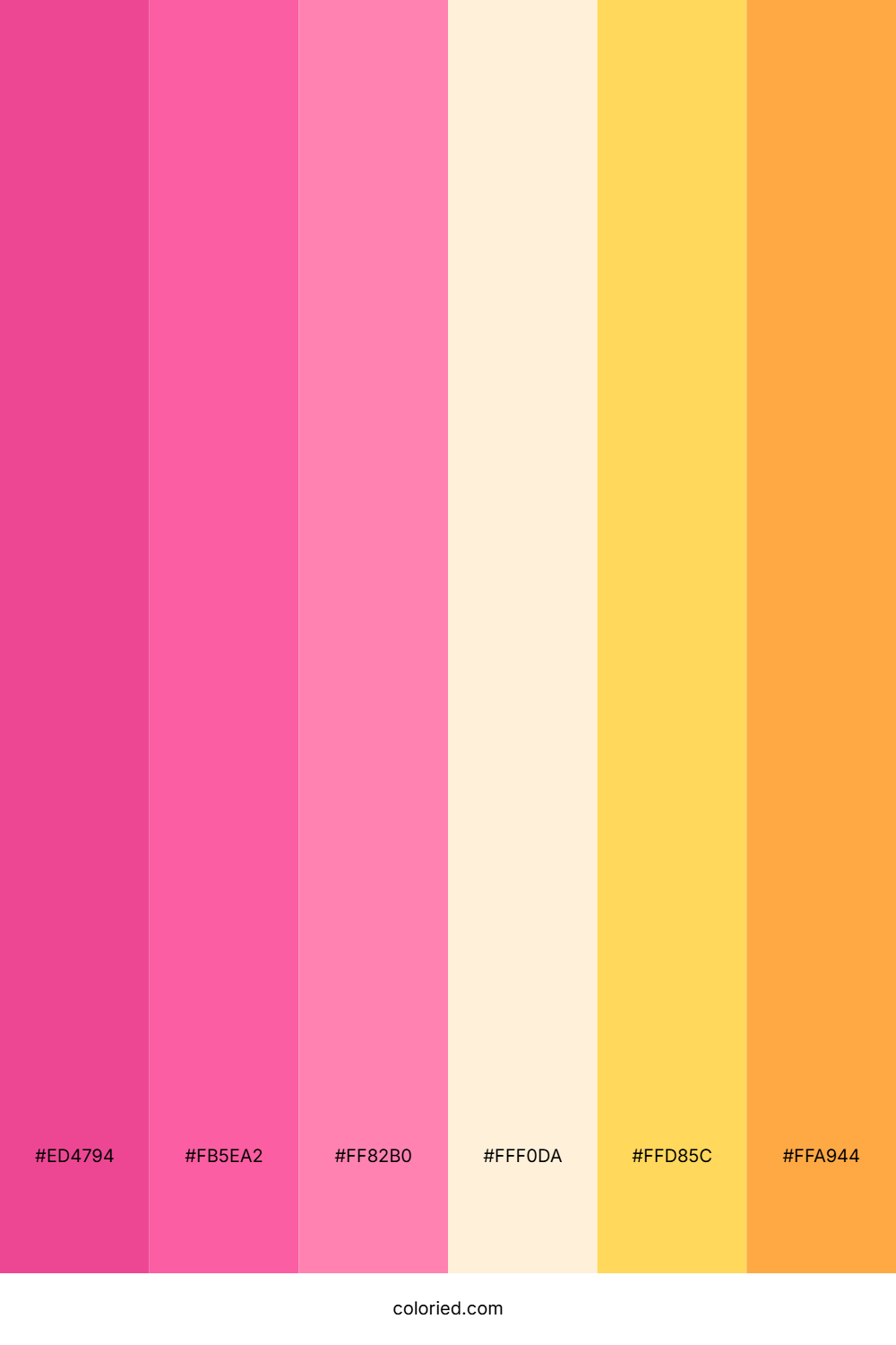 Hot Pink and Soft Peach Color Palette