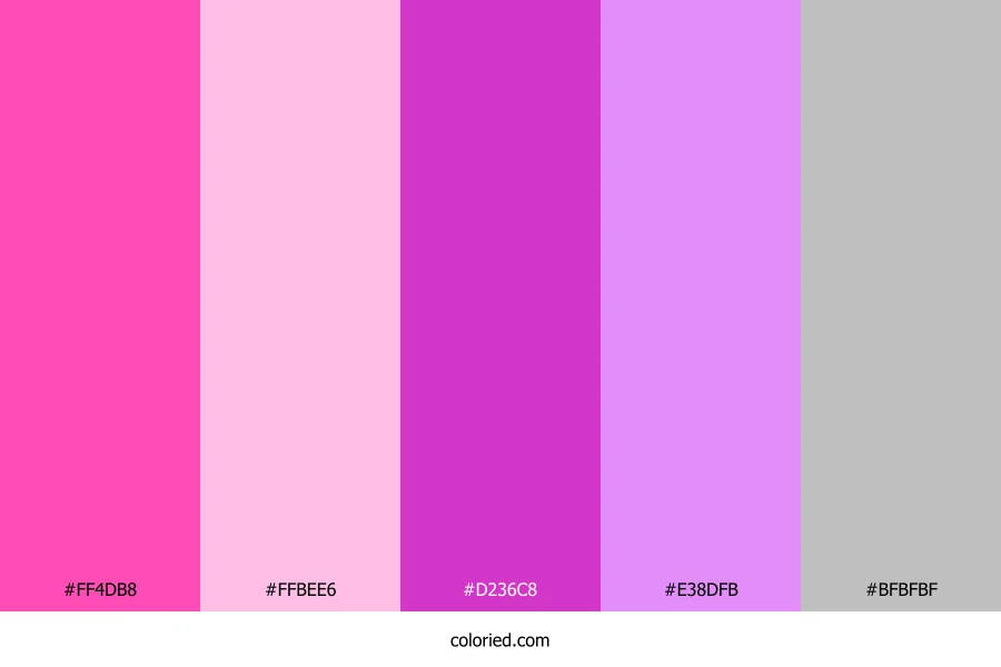 Hot Pink and Violet Color Palette