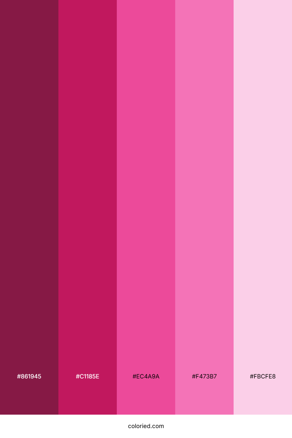 Hot Pink Gradient Color Palette