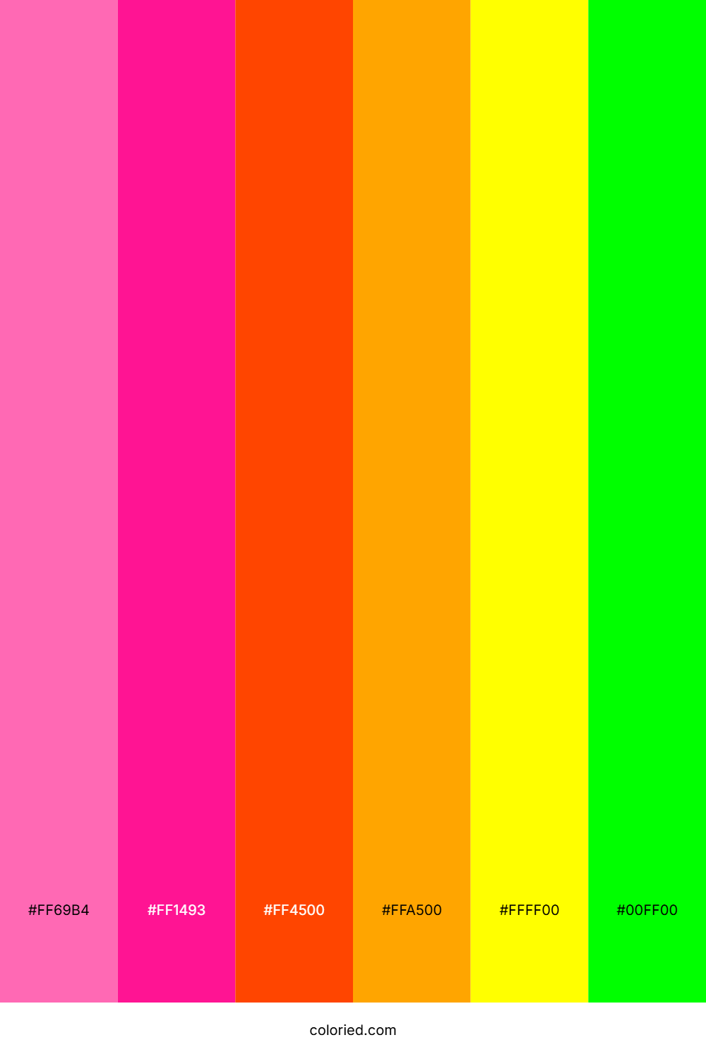 Hot Pink Sunset Glow Color Palette