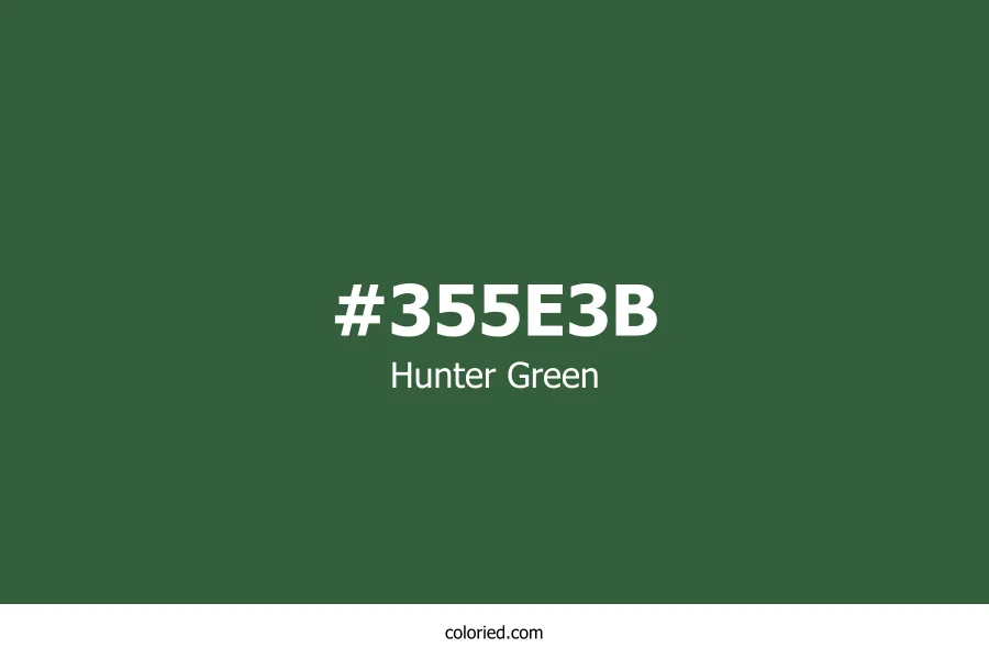 Hunter Green Color Hex Code