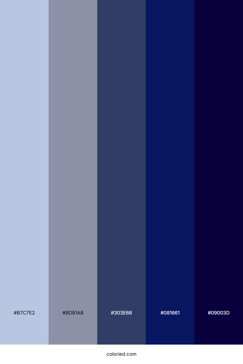 Ice Blue and Indigo Color Palette