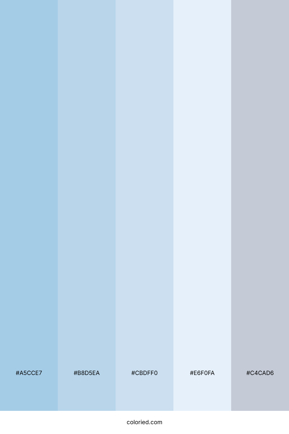 Ice Blue And Mist Gray Color Palette