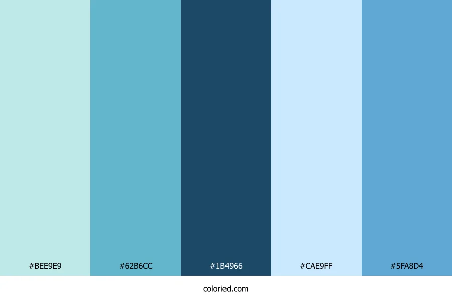 Ice Blue Glacier Color Palette