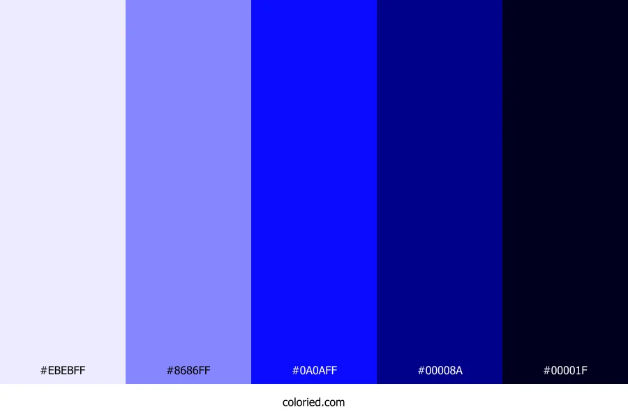 Icy Blue and Royal Color Palette