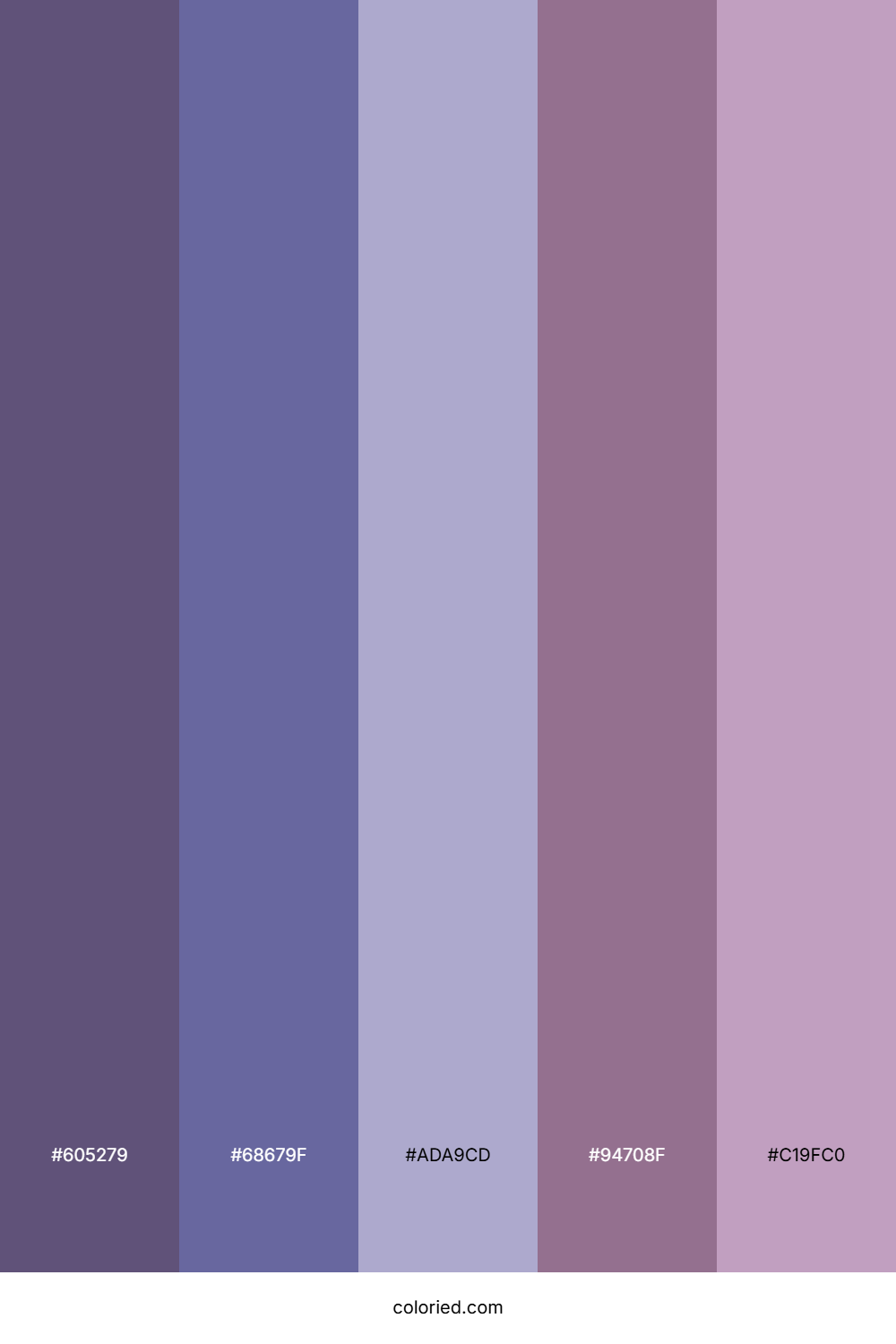 Indigo and Lavender Color Palette