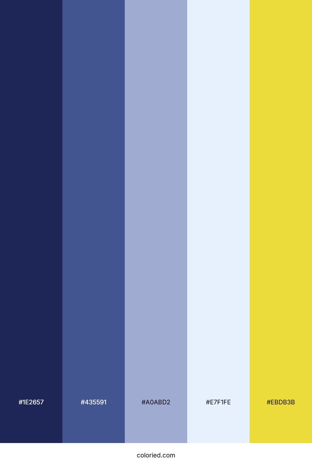Indigo Cloud Sun Color Palette