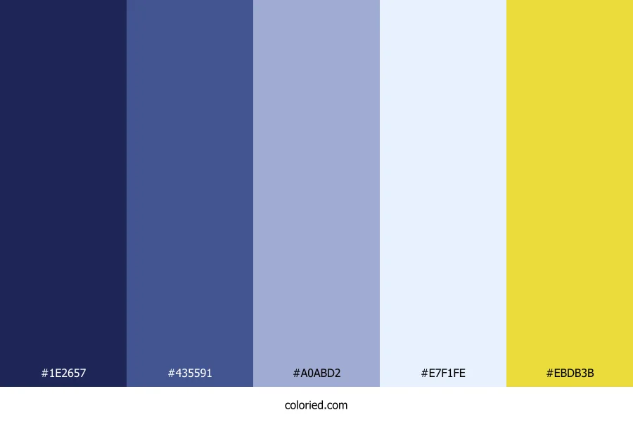 Indigo Cloud Sun Color Palette