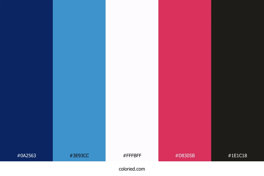 Indigo Coral Light Palette