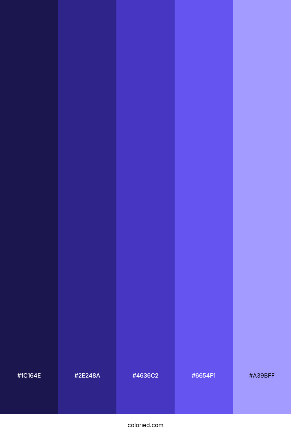 Indigo Gradient Color Palette
