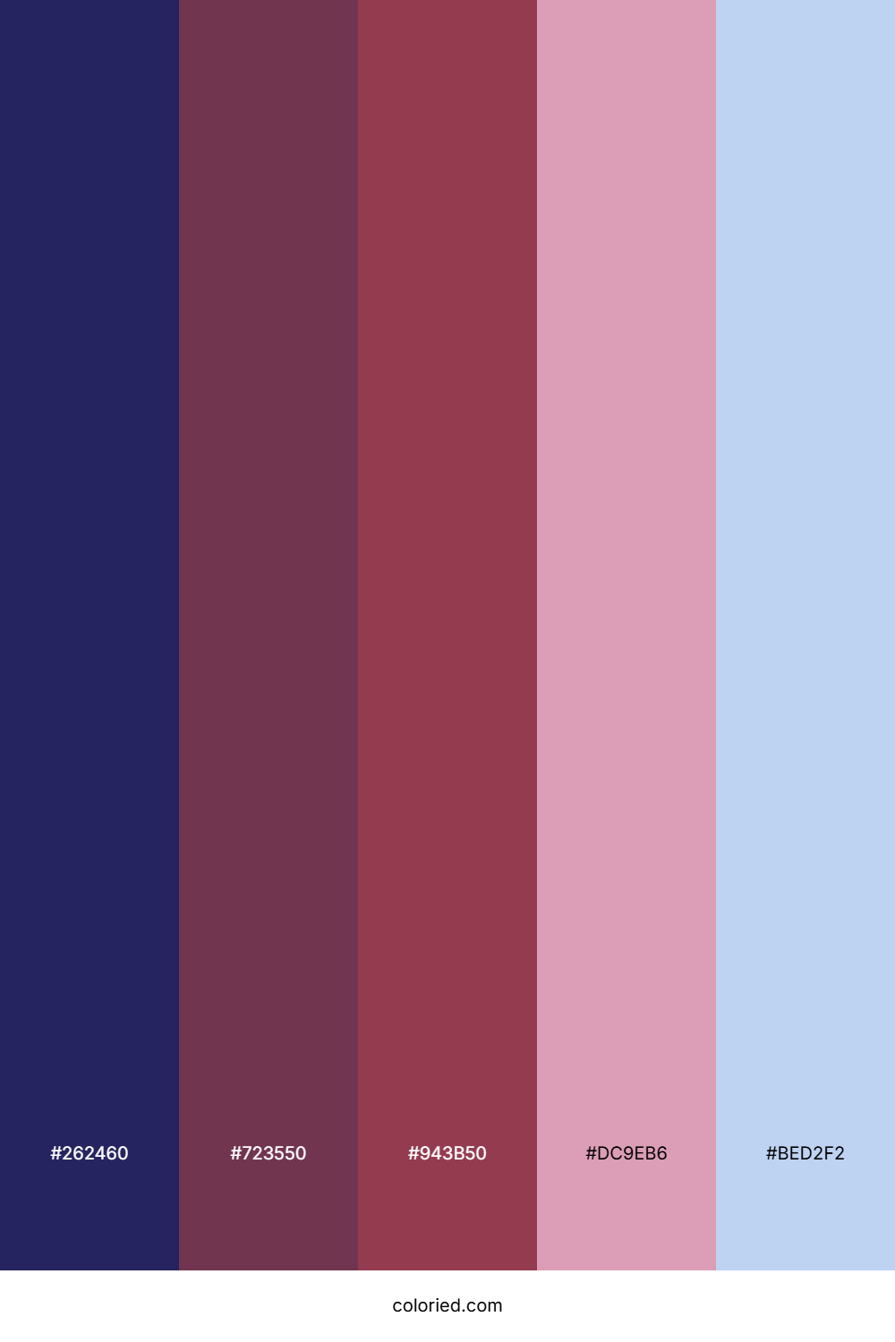 Indigo Maroon Dream Color Palette