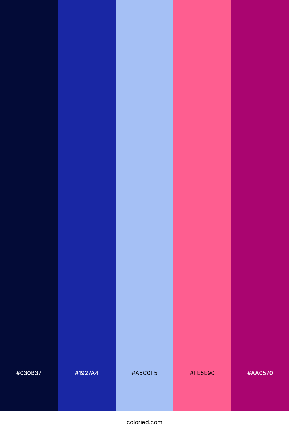 Indigo Pink Radiance Color Palette