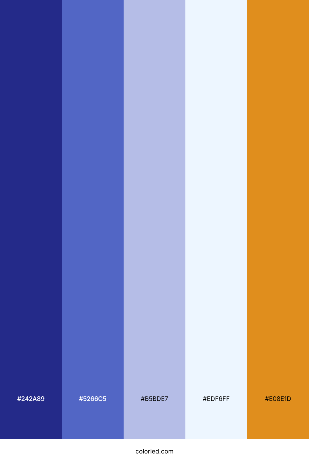 Indigo Sky Gold Palette
