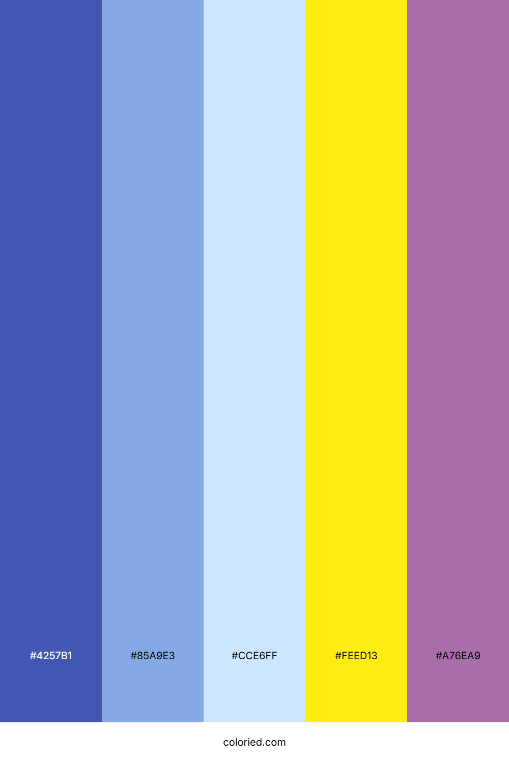 Indigo Sky Orchid Palette