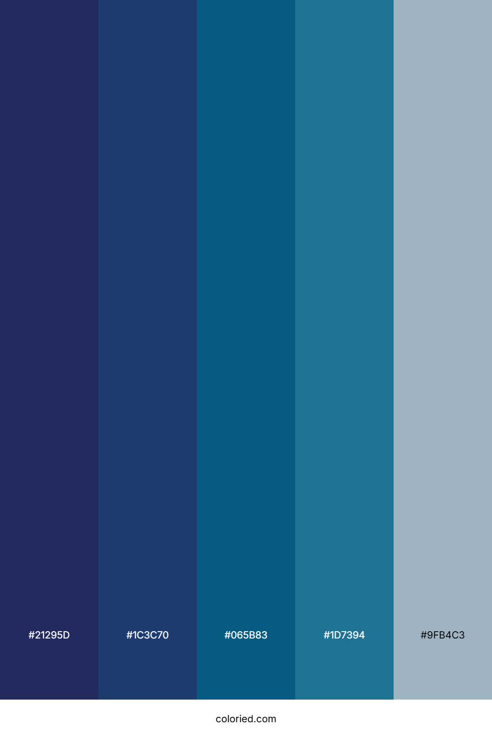 Indigo Twilight Waves Color Palette