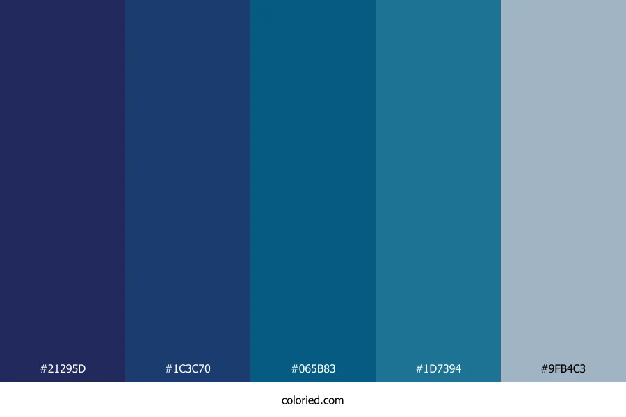 Indigo Twilight Waves Color Palette