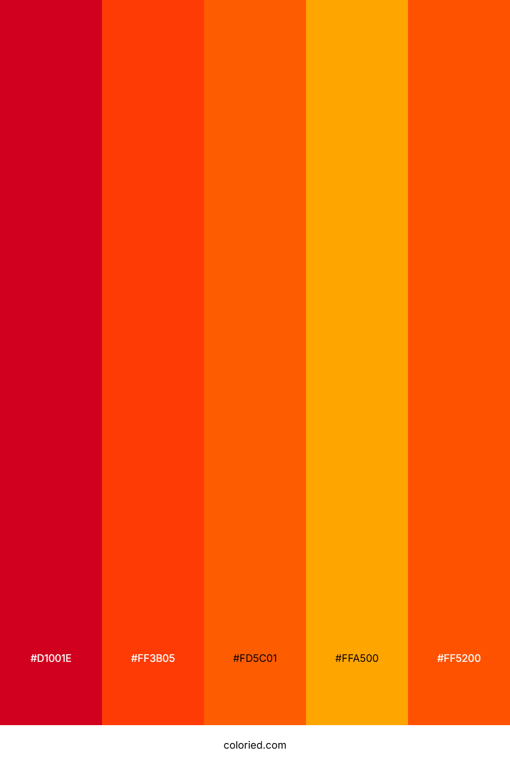 Inferno Trail Color Palette