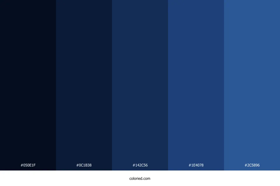 Ink Blue Color Palette
