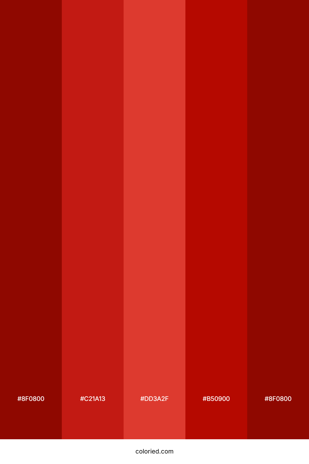 Intense Red And Crimson Color Palette