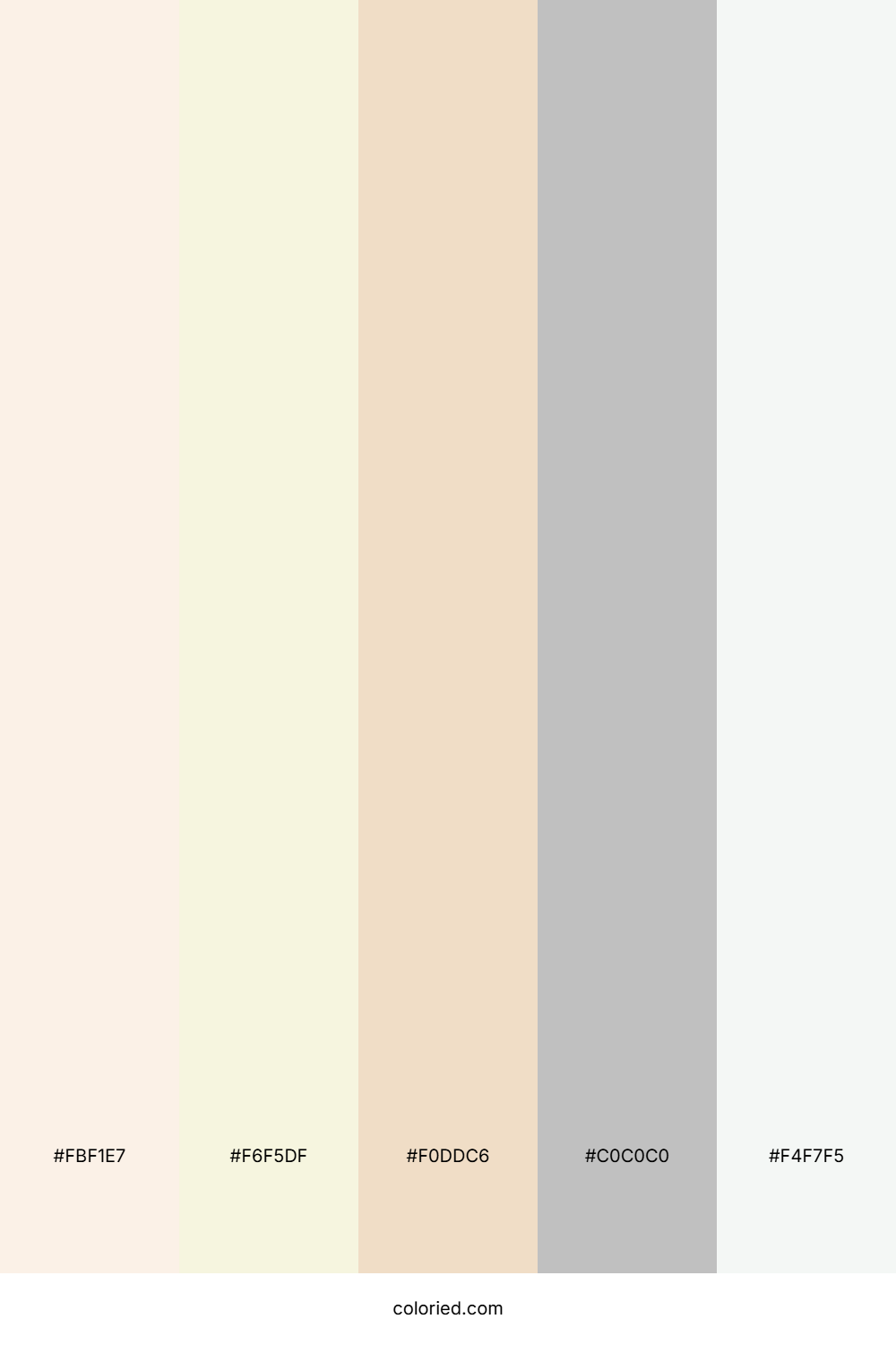 Ivory and Beige Color Palette