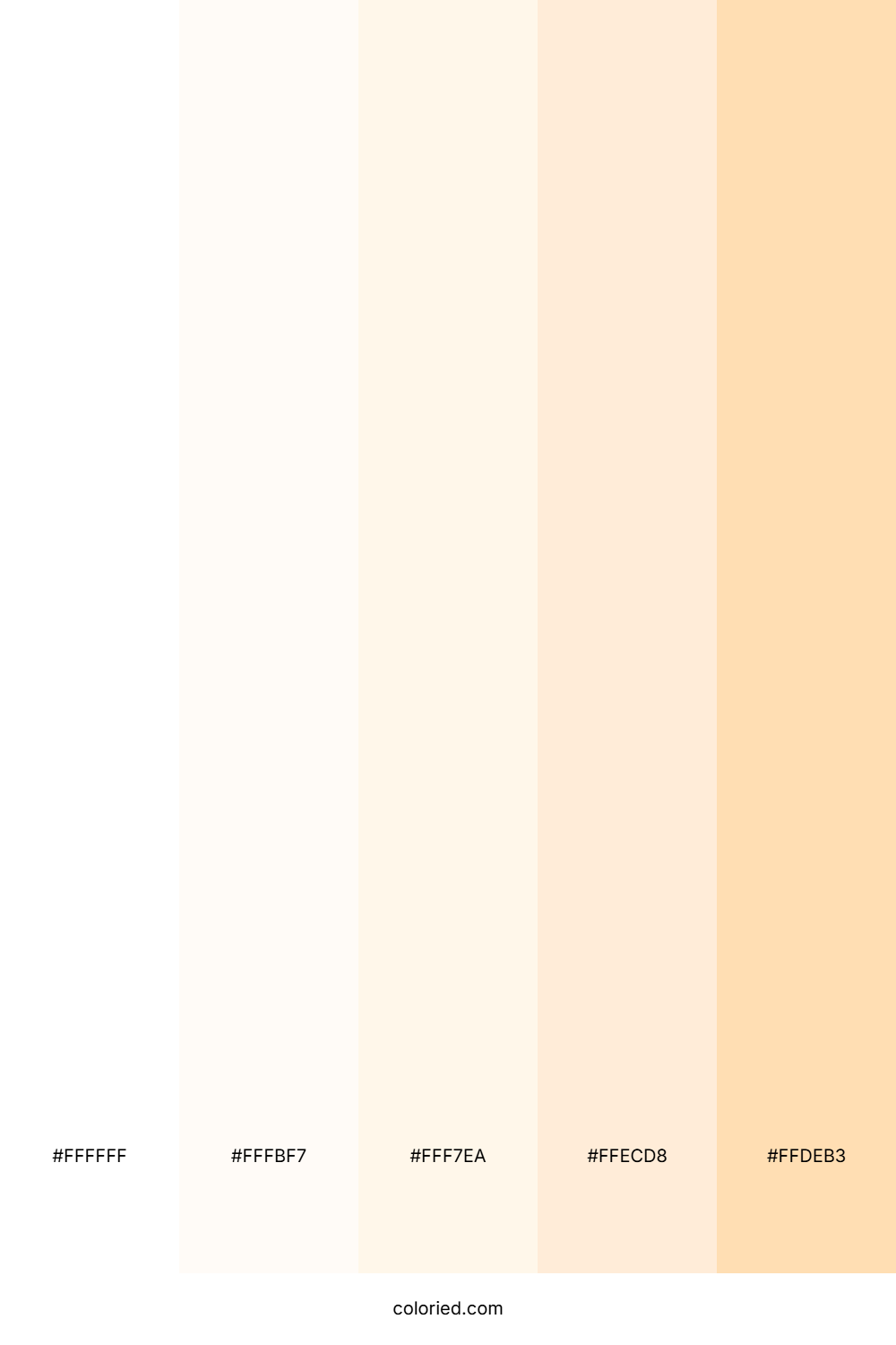 Ivory And Honey Color Palette