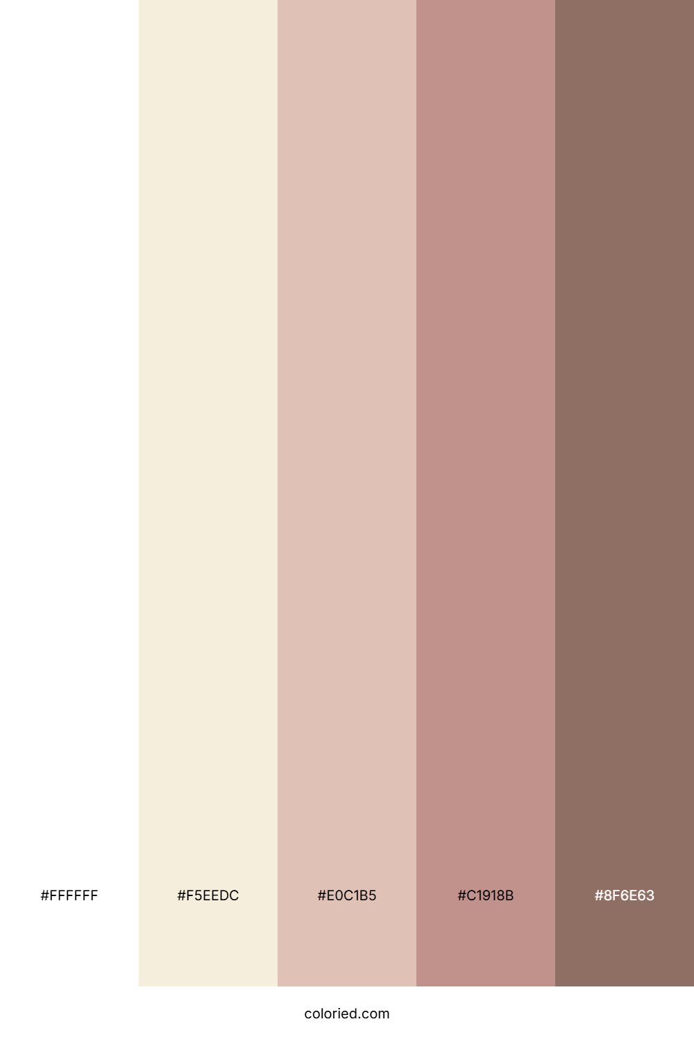 Ivory and Tan Color Palette