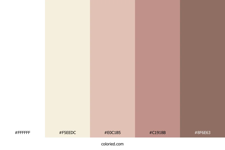 Ivory and Tan Color Palette