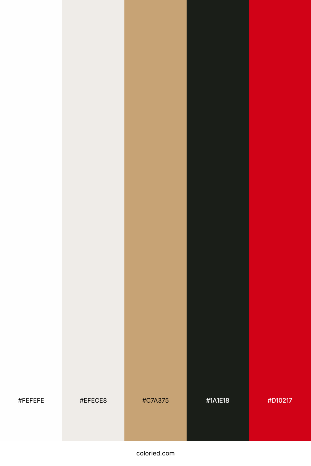 Ivory Coal Flame Color Palette