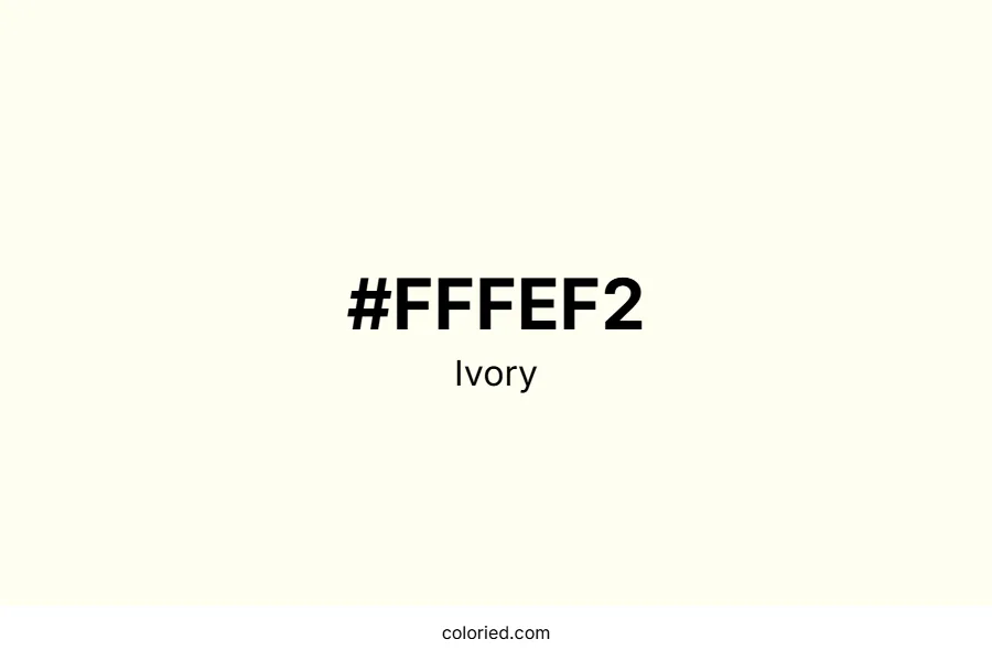 Ivory Color Hex Code
