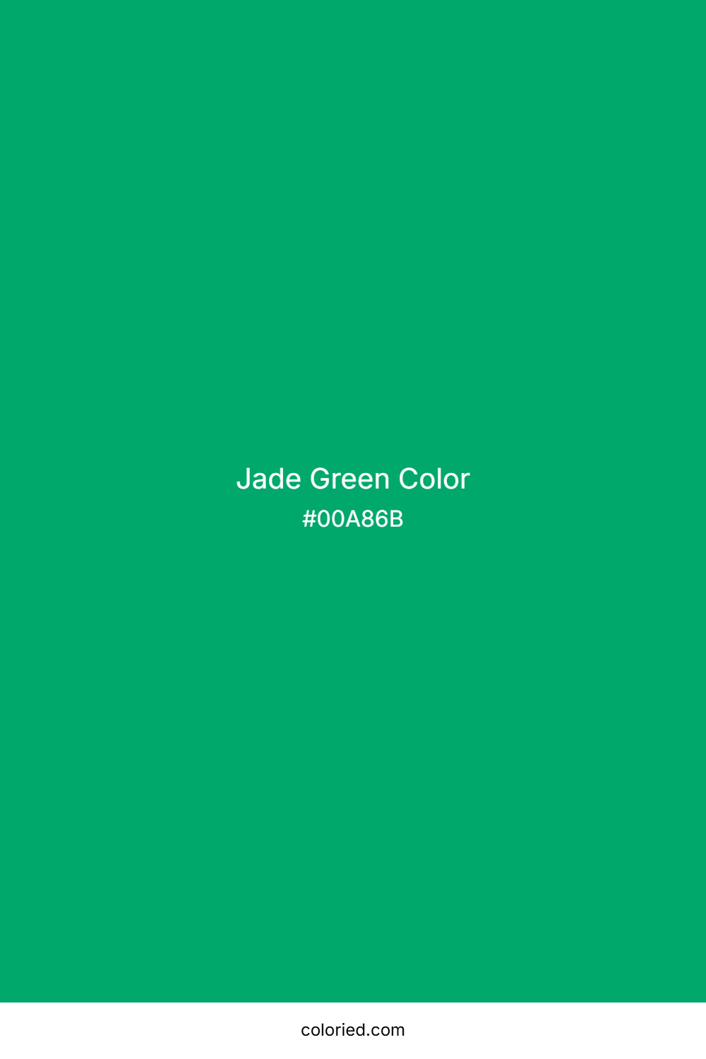 Jade Green Color