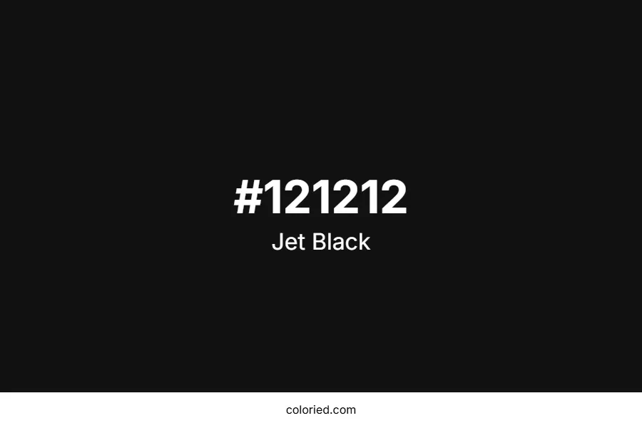 Jet Black Color Hex Code