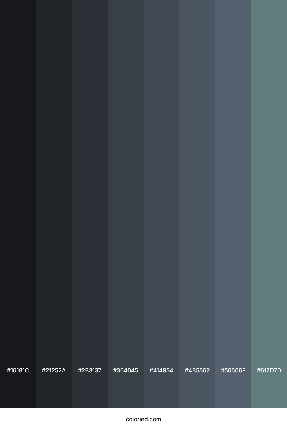 Jet Grey Color Shades