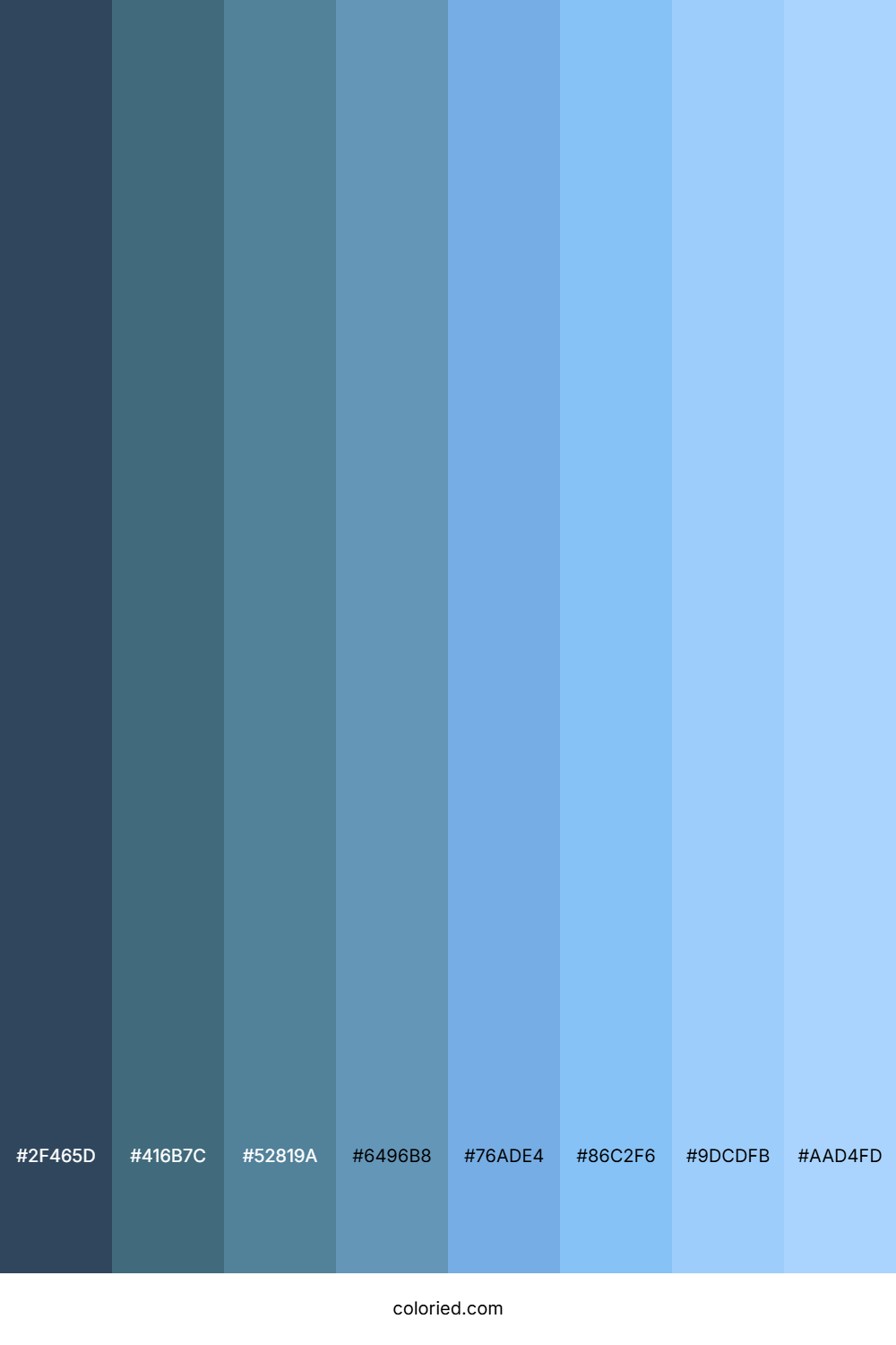 Jordy Blue Color Shades