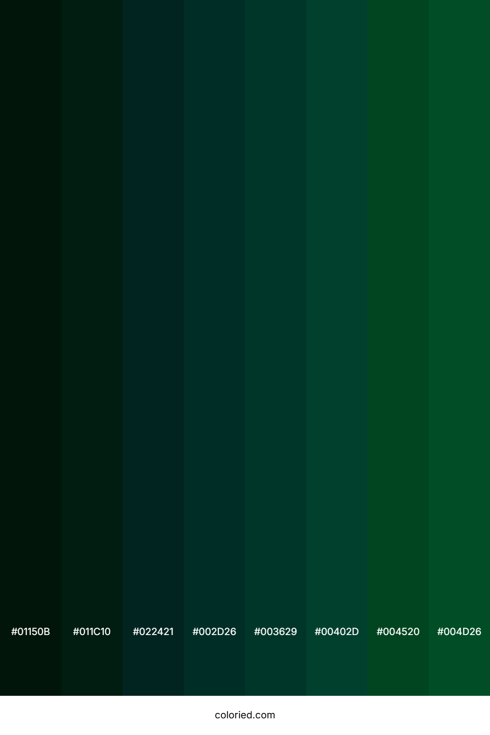 Kaitoke Green Color Shades