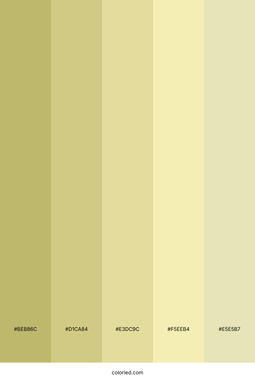 Khaki Gradient Color Palette