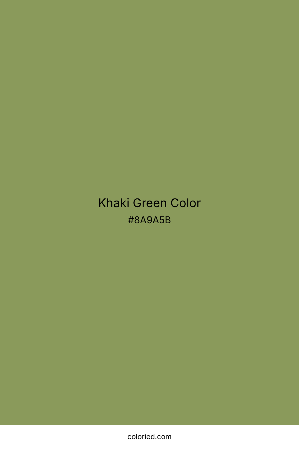 Khaki Green Color