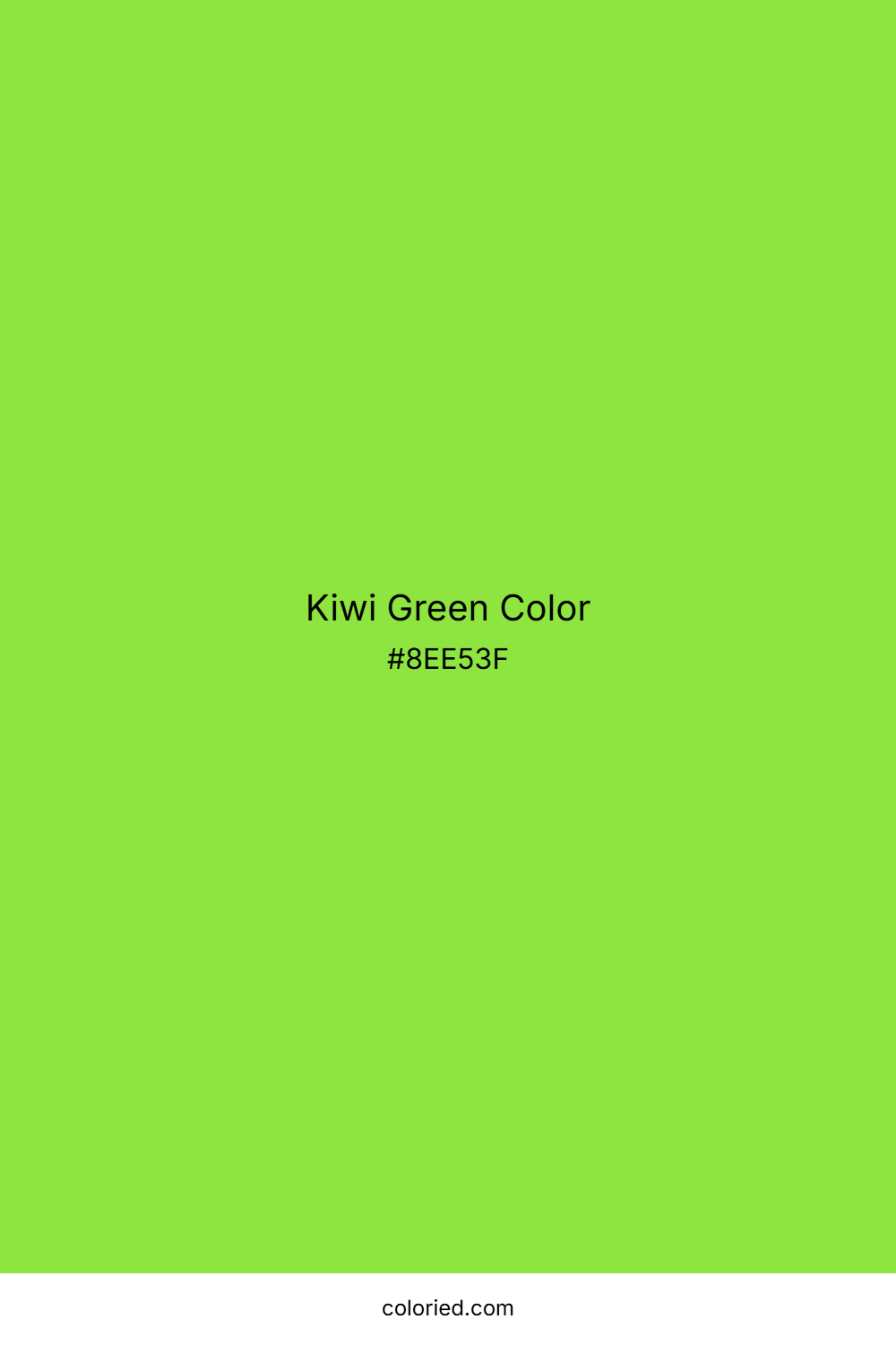 Kiwi Green Color